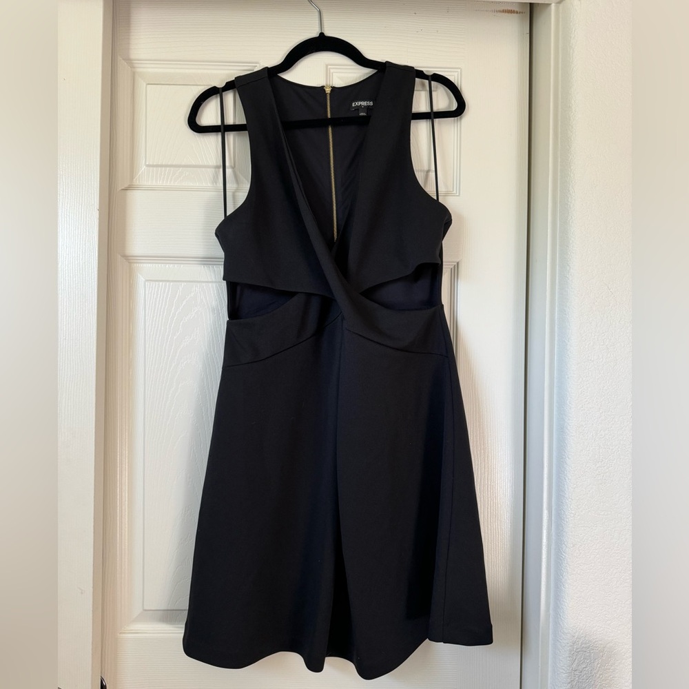 Express Crisscross Cutout Fit & Flare Dress Size 12